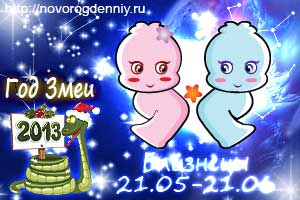 Гороскоп на 2013 год для маленького Близнецов